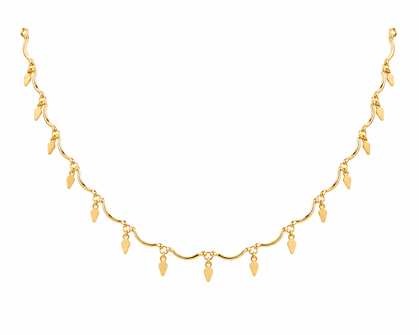 Traditional 24K Premium Gold Plated Kerala Elakkathali Chain Necklace for Women | Lightweight Daily Wear
