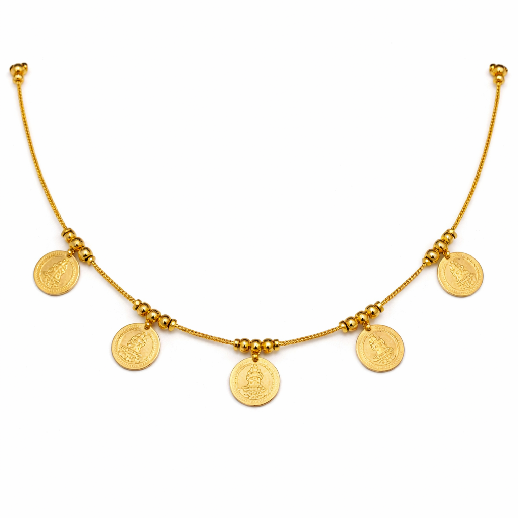 24ct Gold Plated Lakshmi Coin Necklace