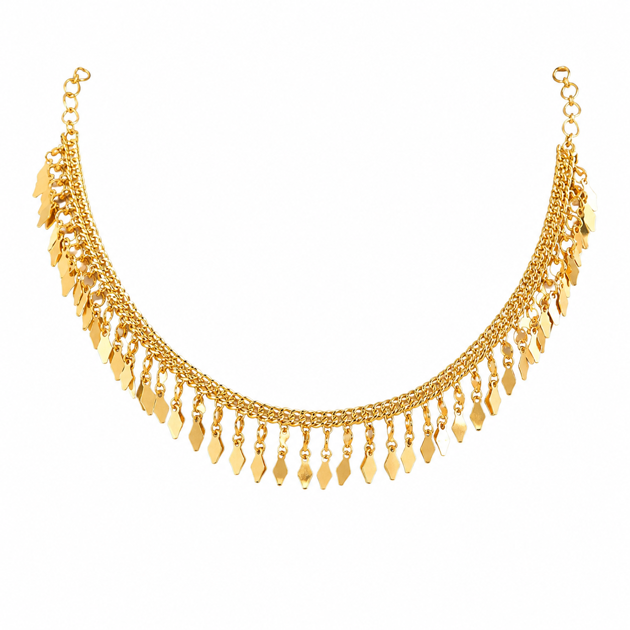 24ct Gold Plated Double Layer Elakkathali