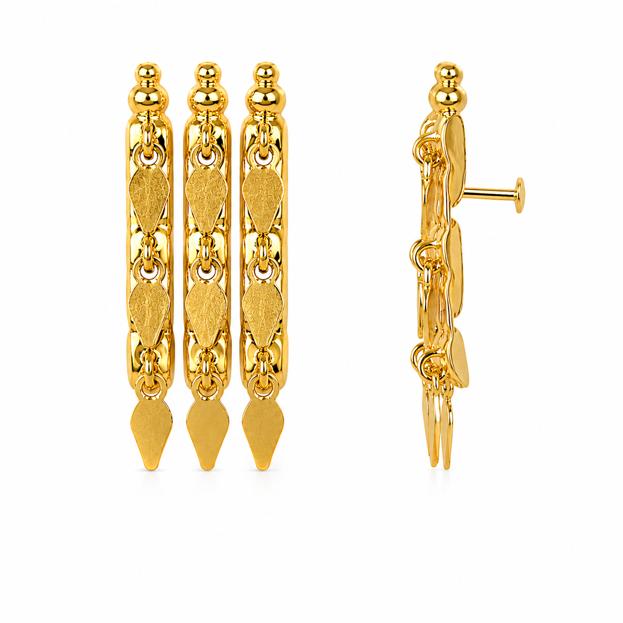 24K Premium Gold Plated Elakkathali Earrings