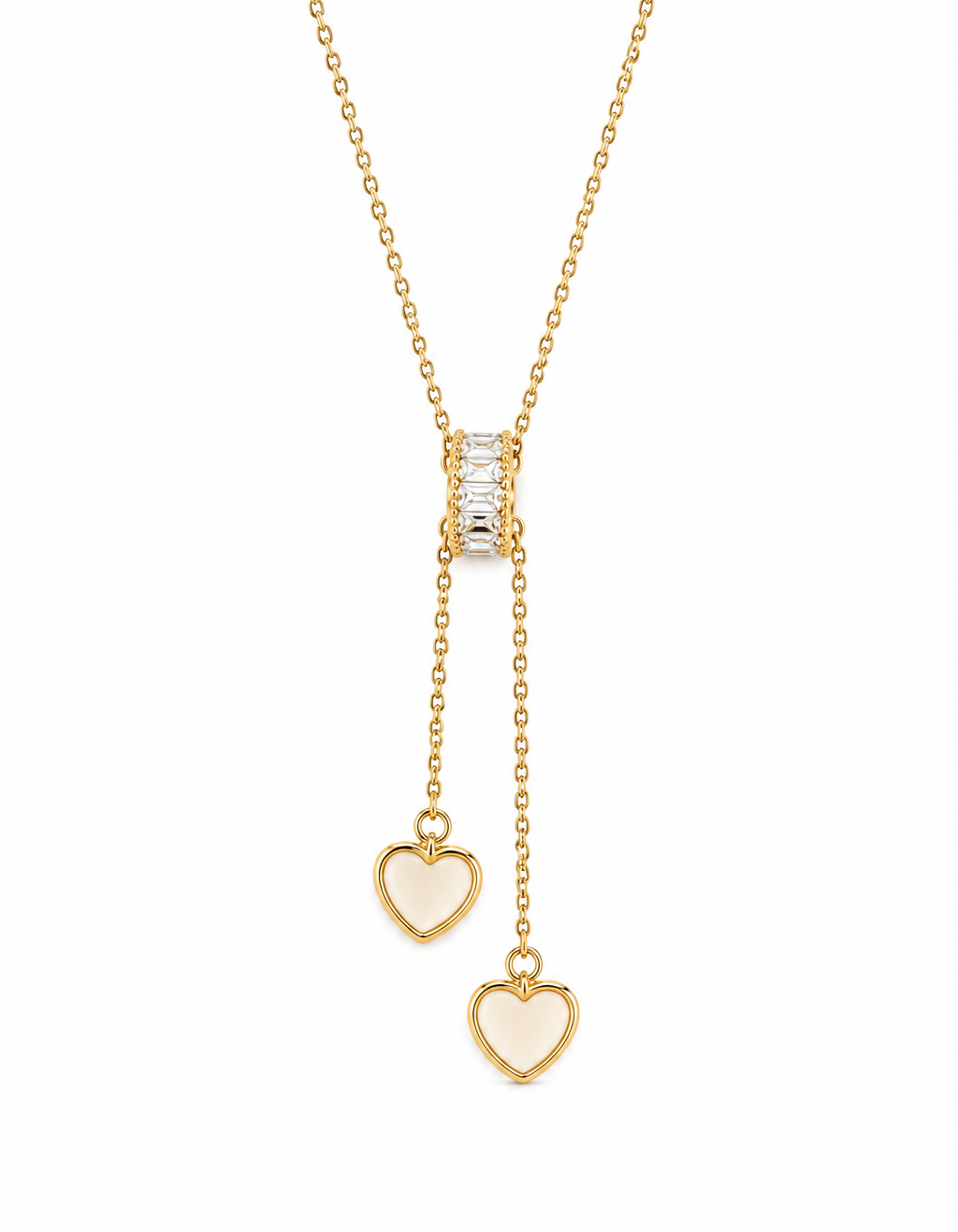 Anti Tarnish Eternal Love Lariat Necklace